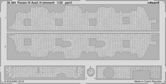 1/35 SET Panzer IV Ausf. H zimmerit