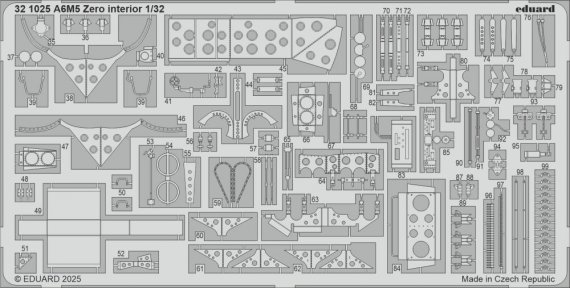 1/32 SET A6M5 Zero interior for Tamiya