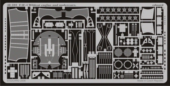 Eduard F4F-4 Wildcat engine and undercarr.