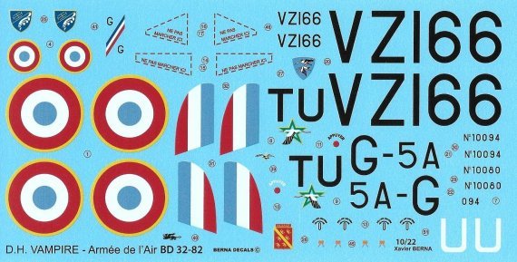 1/32 De Havilland Vampire Mk.5 Armee de l air