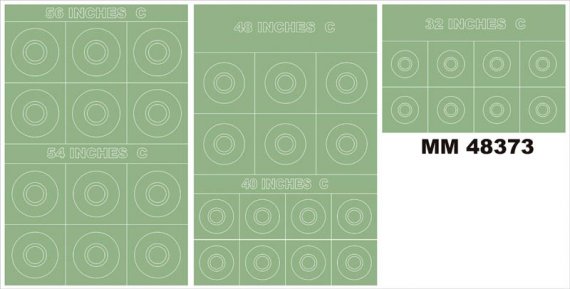 1/48 Raf Roundels Type C insignia and markings masks for