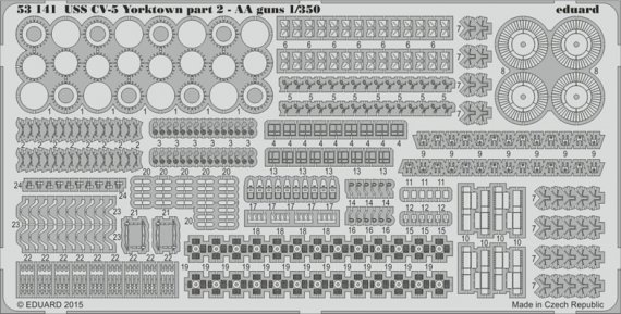 1/350 USS Yorktown CV-5 part 2 AA guns