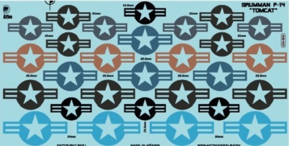 1/32 Grumman F-14 Tomcat USAF National Insignia set 2