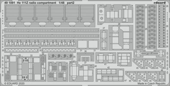 1/48 SET He 111Z radio compartment