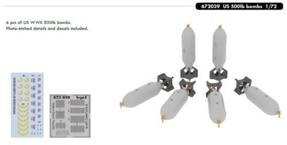 BRASSIN 1/72 US 500lb bombs