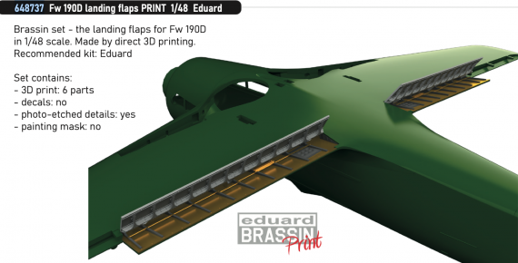 Brassin 1/48 Fw 190D landing flaps PRINT
