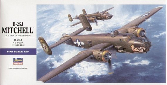 Hasegawa B-25J Mitchell 1/72 Maquette Avion