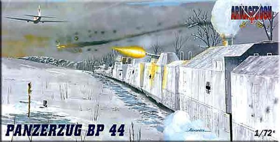 1/72 Panzerzug BP-44 German armoured train. Includes Locomotive,