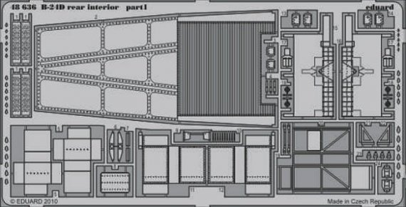 1/48 B-24D rear interior (REV/MONO)