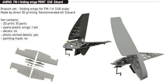 Brassin 1/48 FM-1 folding wings PRINT EDU