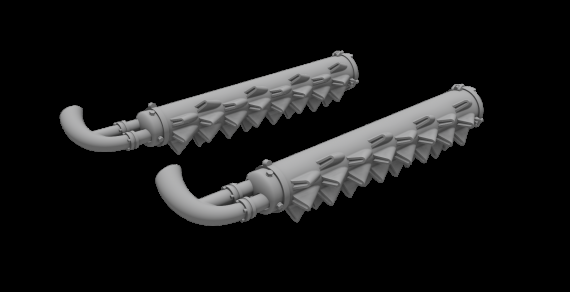 1/48 Bristol Beaufighter Mk.21 Hedgehog Flame Damper Exhausts