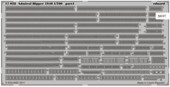 1/700 Admiral Hipper 1940 (TRUMP)