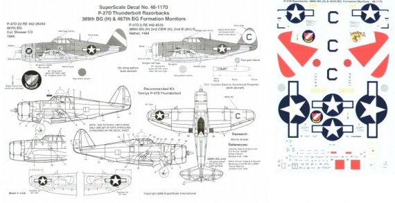 1/48 Republic P-47D Thunderbolt, 467BG, 389BG