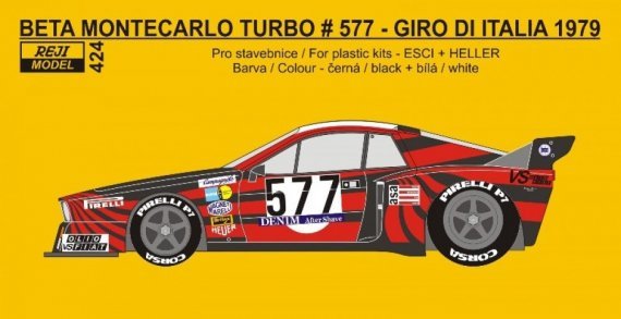 REJI MODEL 1/24 Transkit Lancia Montecarlo Giro Italia 1979