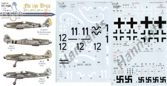 Eagle Cal D�cals Focke-Wulf Fw-190D-9 1/32