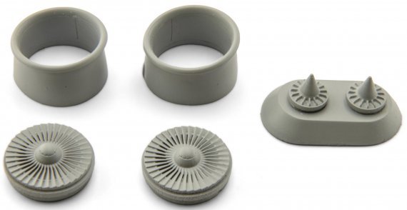 1/144 Boeing 757 PW2000 Engine intake, fan disk & Exhaust