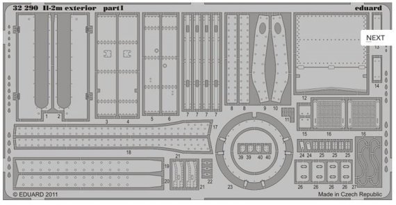 1/32 Il-2m exterior (HOBBYB)