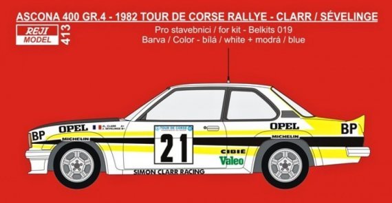 1/24 Opel Ascona 400 GR.4 1982 Tour de Corse