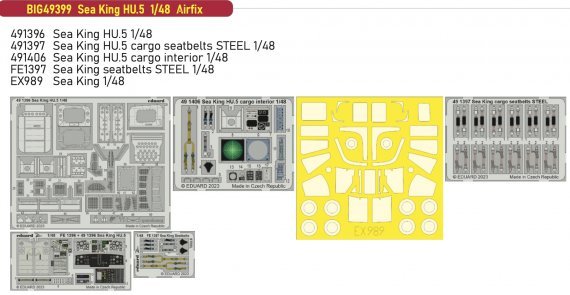 1/48 Sea King HU.5 BigEd Set for Airfix