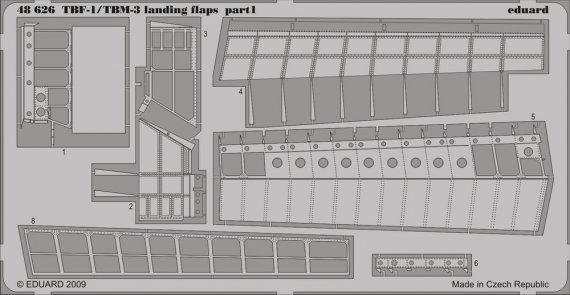 1/48 TBM-1/TBF-3 landing flaps (HOBBYB)
