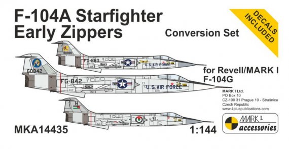 Conversion F-104C Starfighter Early Zippers 1/144