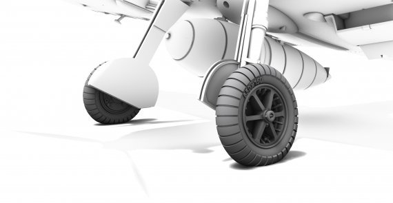 1/72 Messerschmitt Bf-109E Wheels