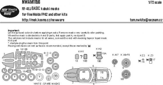 1/72 Mask RF-4EJ BASIC FINEM