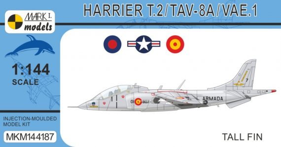 1/144 Harrier T.2/TAV-8A/TAV-8S Tall Fin