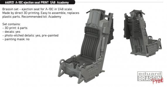 Brassin 1/48 A-10C ejection seat for Academy