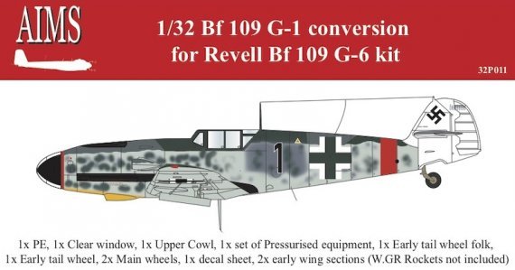 1/32 Messerschmitt Bf-109G-1 conversion