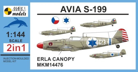 1/144 Avia S-199 ERLA Canopy 2-in-1