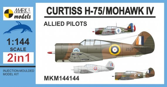1/144 Curtiss H-75A/Mohawk IV Allied Pilots