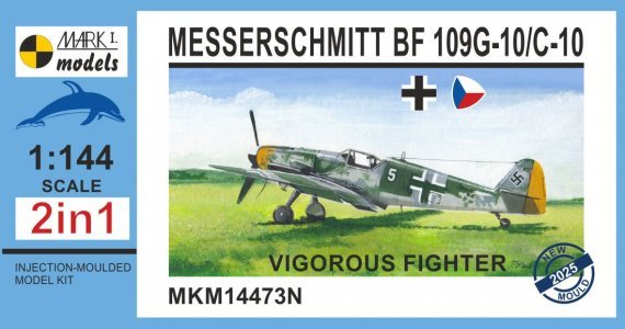 1/144 Bf 109G-10/Avia C-10 2-in-1, New Tool