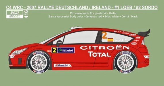 1/24 Citroen C4 WRC Rallye Deutschland/Ireland 2007