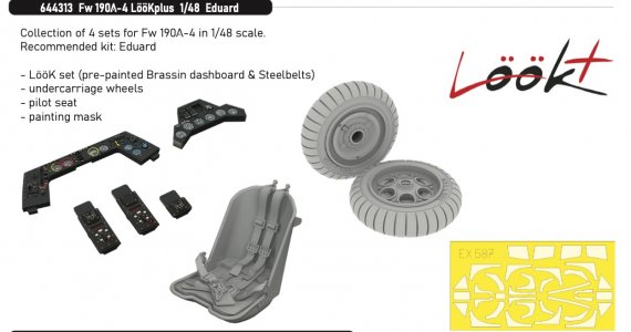 Brassin 1/48 Fw 190A-4 LooKplus for Eduard
