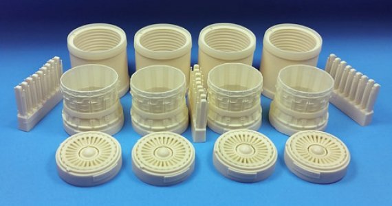 1/48 Rockwell B-1B Bomber Exhausts Late style no turkey feathers