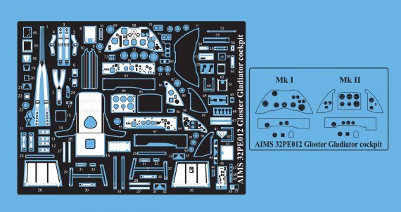 1/32 Gloster Gladiator Mk.I/Mk.II/Sea cockpit details