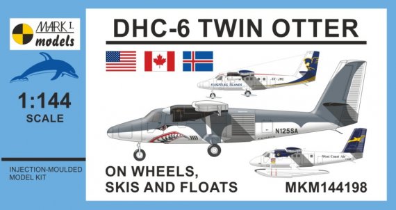 1/144 DHC-6 Twin Otter On Wheels, Skis and Floats