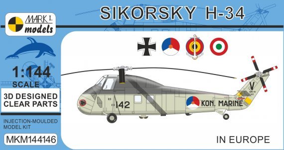 1/144 Sikorsky H-34 In Europe