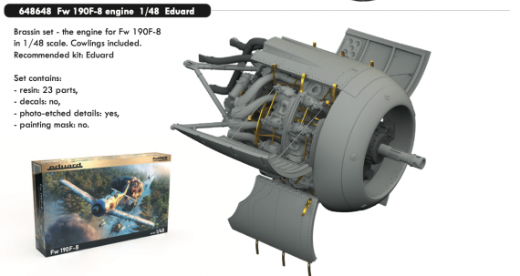 Focke-Wulf Fw-190F-8 engine 1/48