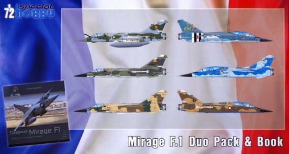 1/72 Mirage F.1 DUO PACK & Book