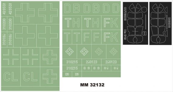 1/32 Heinkel He-219 masks