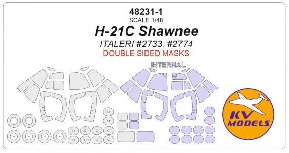 1/48 Piasecki H-21C Shawnee mask for Italeri part 2