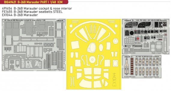 1/48 B-26B Marauder PART I for ICM BigEd Set
