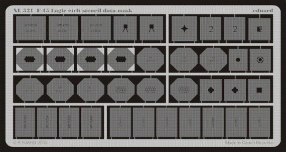 F-15 Eagle etch stencil data mask