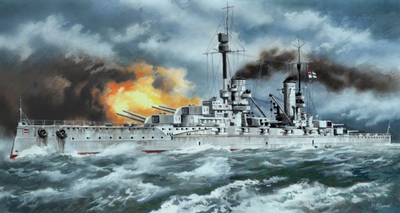 ICM 1/350 Cuirass� Kronprinz Marine Imp�riale WWI