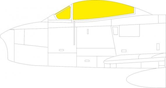Mask 1/48 F-86A for Clear Prop