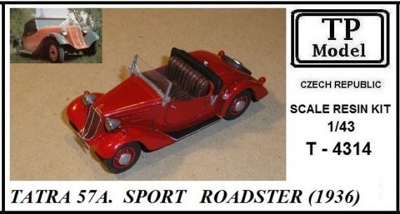 1/43 TATRA 57A. Sport Roadster 1936