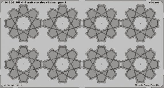 1/35 DB G-4 staff car tire chains (ICM)