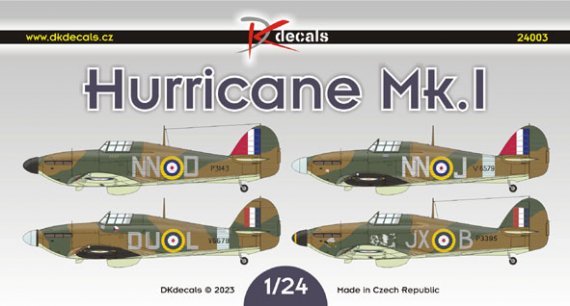 1/24 Hawker Hurricane Mk.I decal